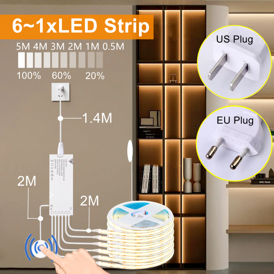 Commercial Kitchen Cabinet - Sync Cabinet Light Smart Sensor Switch