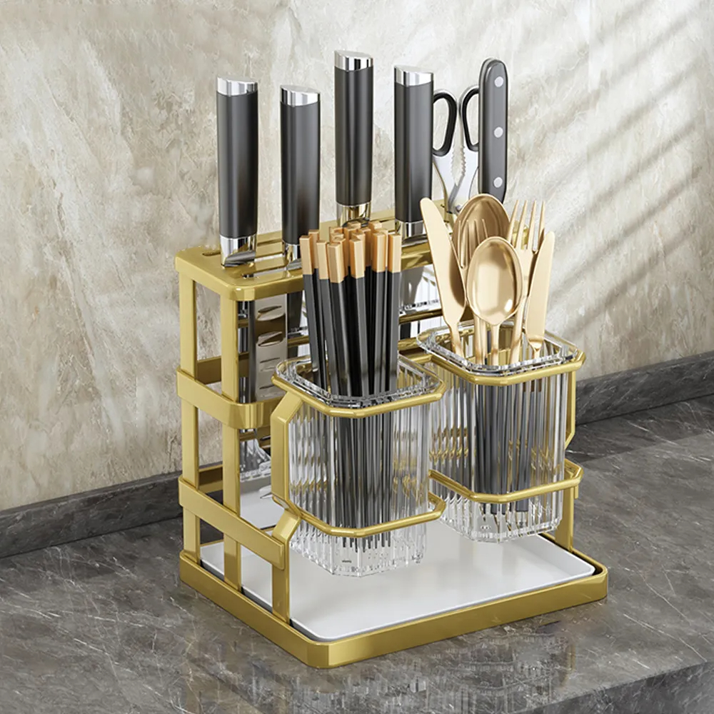 Commercial Kitchen Knife Holder - Kitchen Countertop Cutlery Holder Wall Mounted
