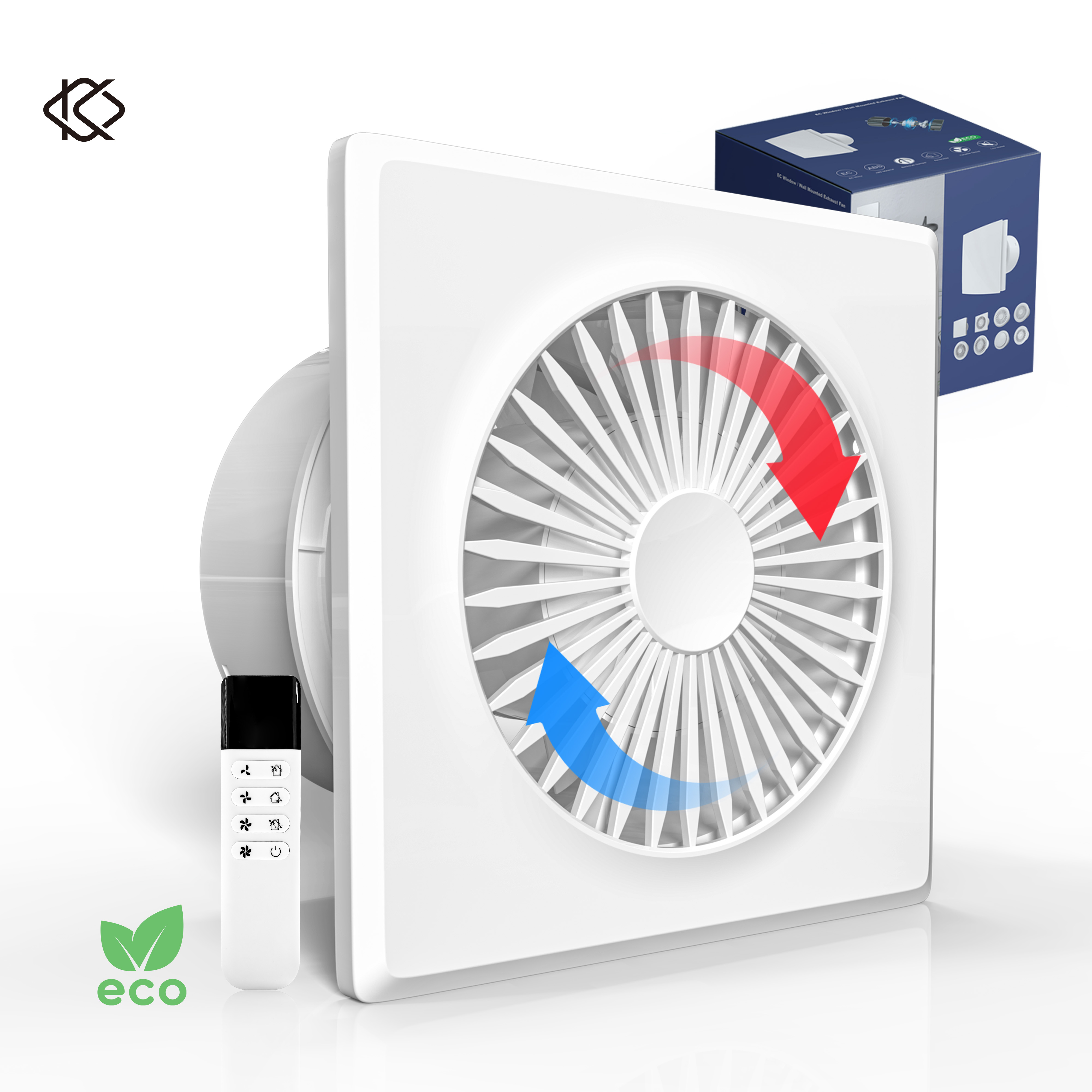 Commercial Kitchen Exhaust Fan - KCvents Reversible Ventilator Fan Exhaust Fan