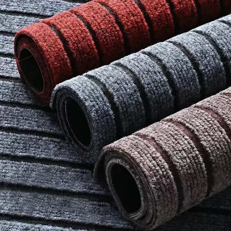 Commercial Kitchen Door - Polyester Classic Striped Kitchen Floor Mat