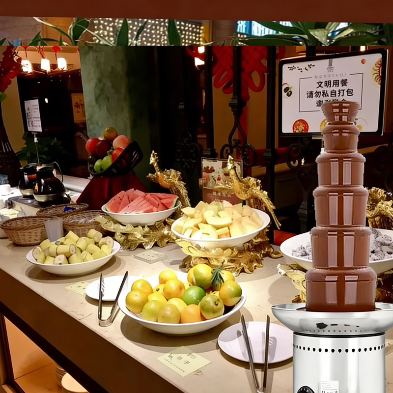 Chocolate Fountain Commercial - Large 4/5/6/7 Commercial Electric Chocolate Fountain