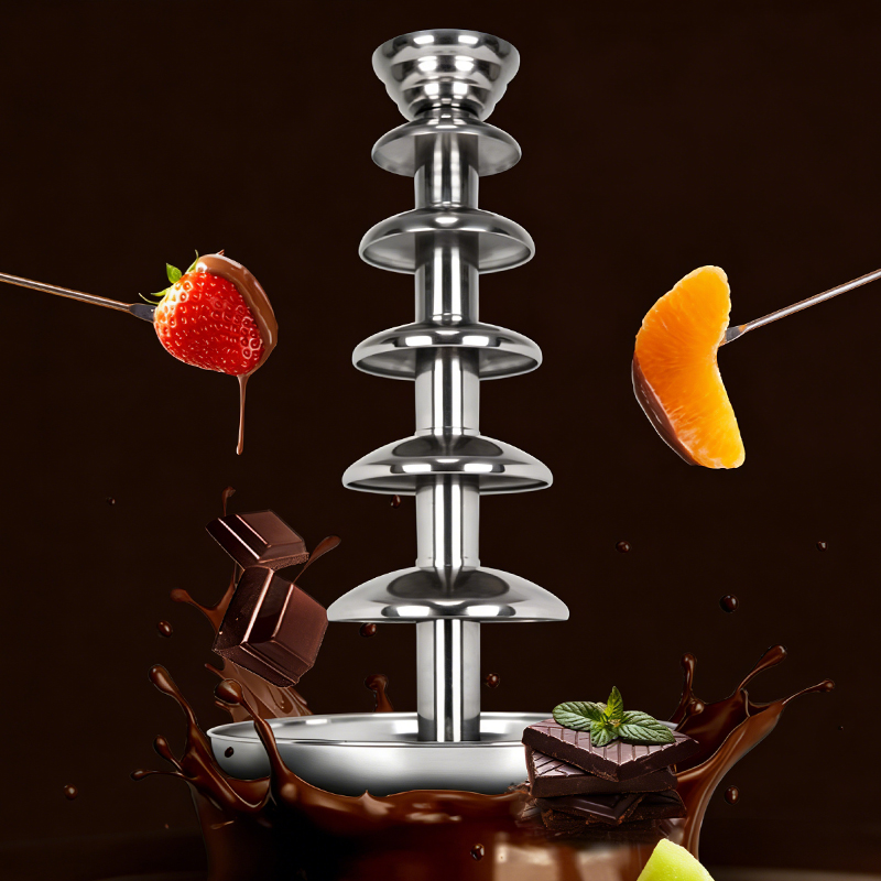 Chocolate Fountain Commercial - Professional Commercial Stainless Steel Chocolate Waterfall