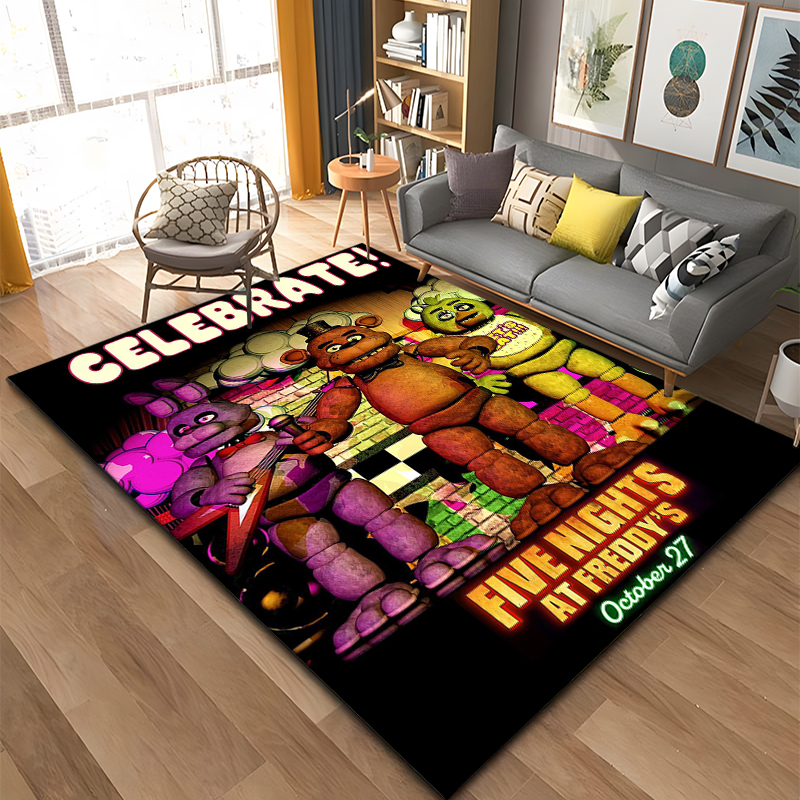 Commercial Kitchen At Home - 3D FNAF-Five-nights-At-Freddys Pattern Rug Large Area