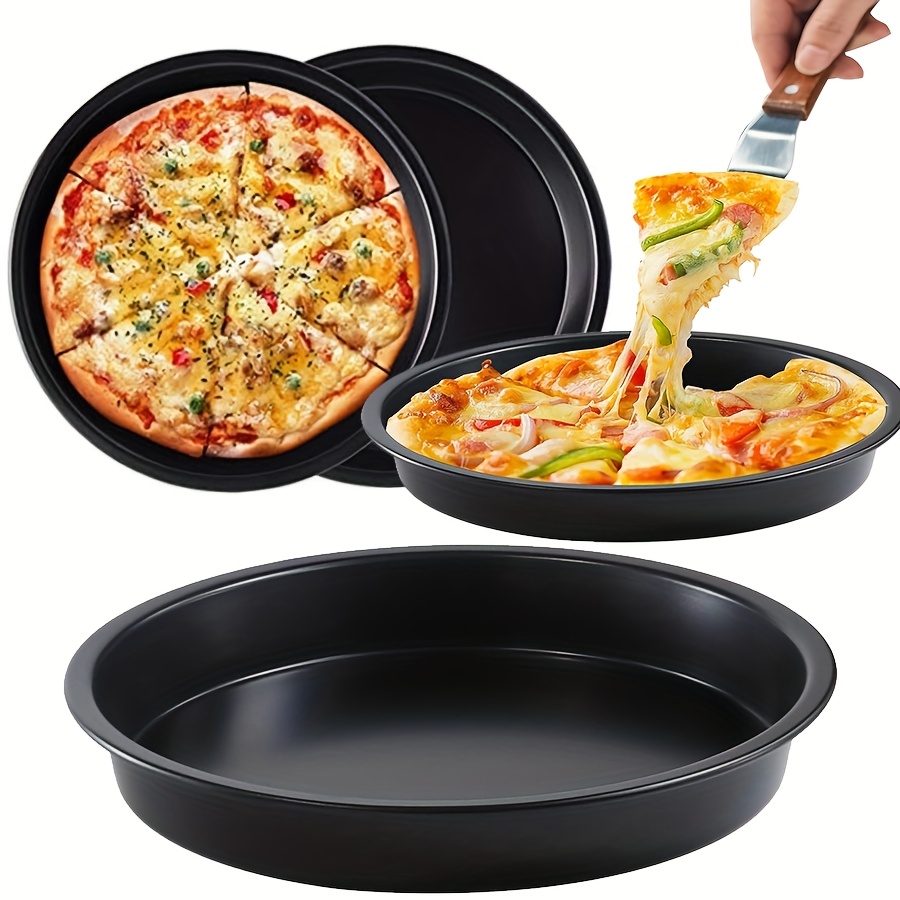 Pizza Conveyor Oven - 6/8/9/10inch Non-Stick Pizza Tray Round Carbon