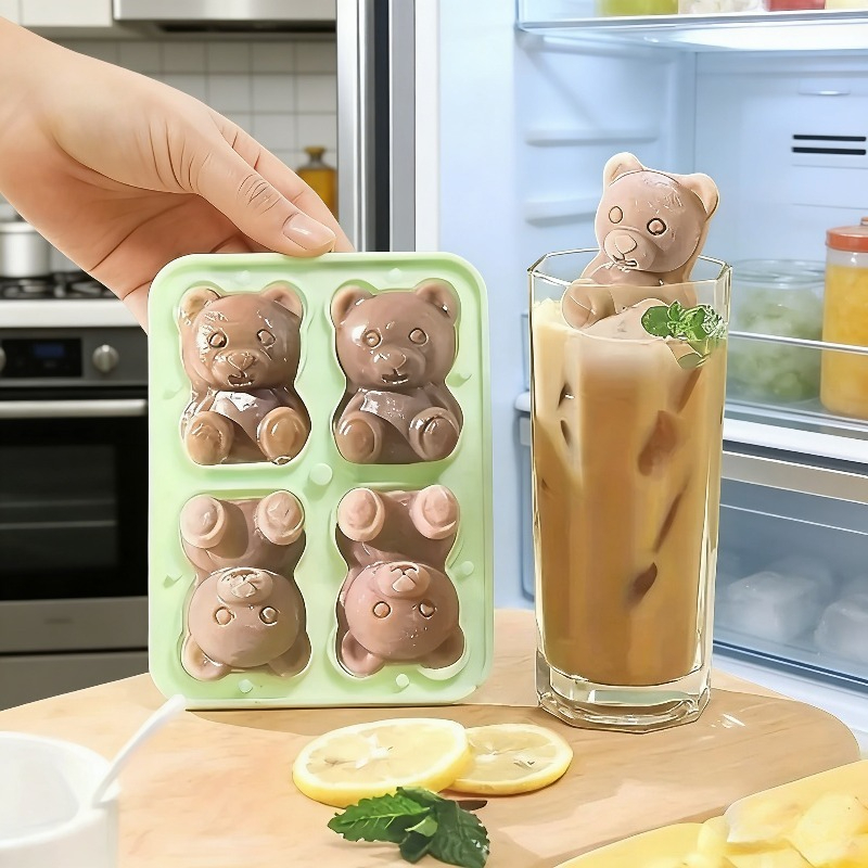 Commercial Kitchen Items - Silicone Material 3D Bear Shaped Ice