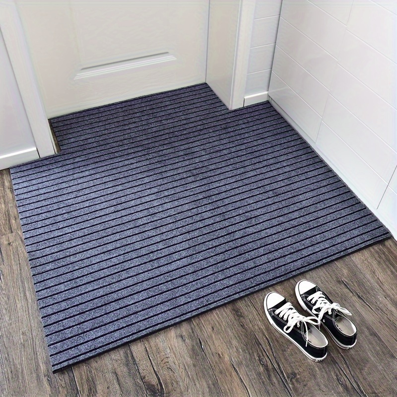 Commercial Kitchen Door - Polyester Classic Striped Kitchen Floor Mat
