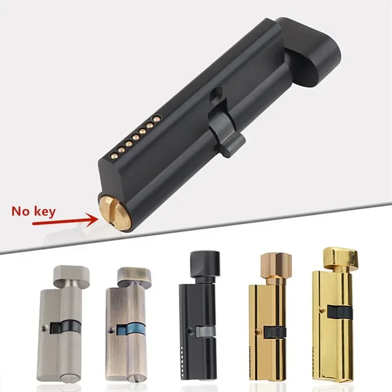 Commercial Kitchen Door - Indoor Solid Wood Door Brass Keyless