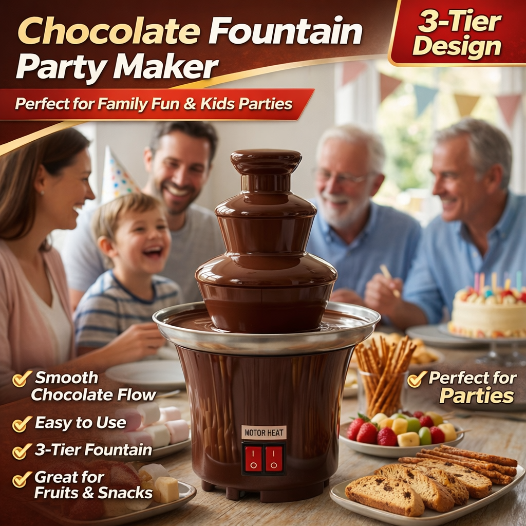 3-Tier Electric Chocolate Foun - Chocolate Fountain Commercial 리뷰 및 가격