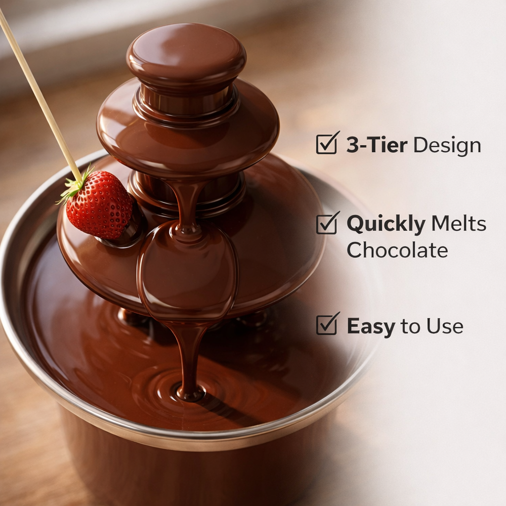 3-Tier Electric Chocolate Foun - Chocolate Fountain Commercial 리뷰 및 가격