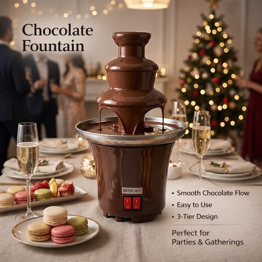 3-Tier Electric Chocolate Foun - Chocolate Fountain Commercial 리뷰 및 가격