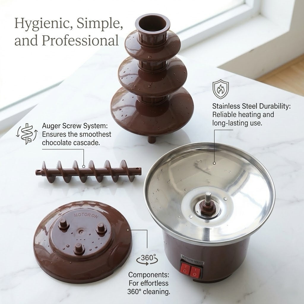 3-Tier Electric Chocolate Foun - Chocolate Fountain Commercial 리뷰 및 가격