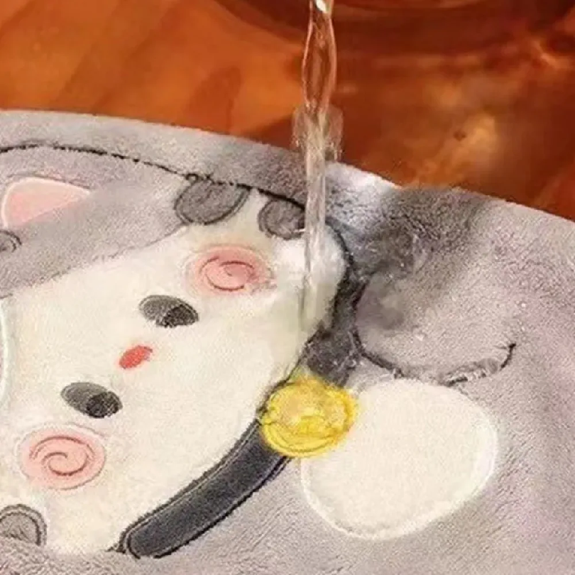 Cute Cat Hand Towel Quick Dryi - Commercial Kitchen Items 리뷰 및 가격