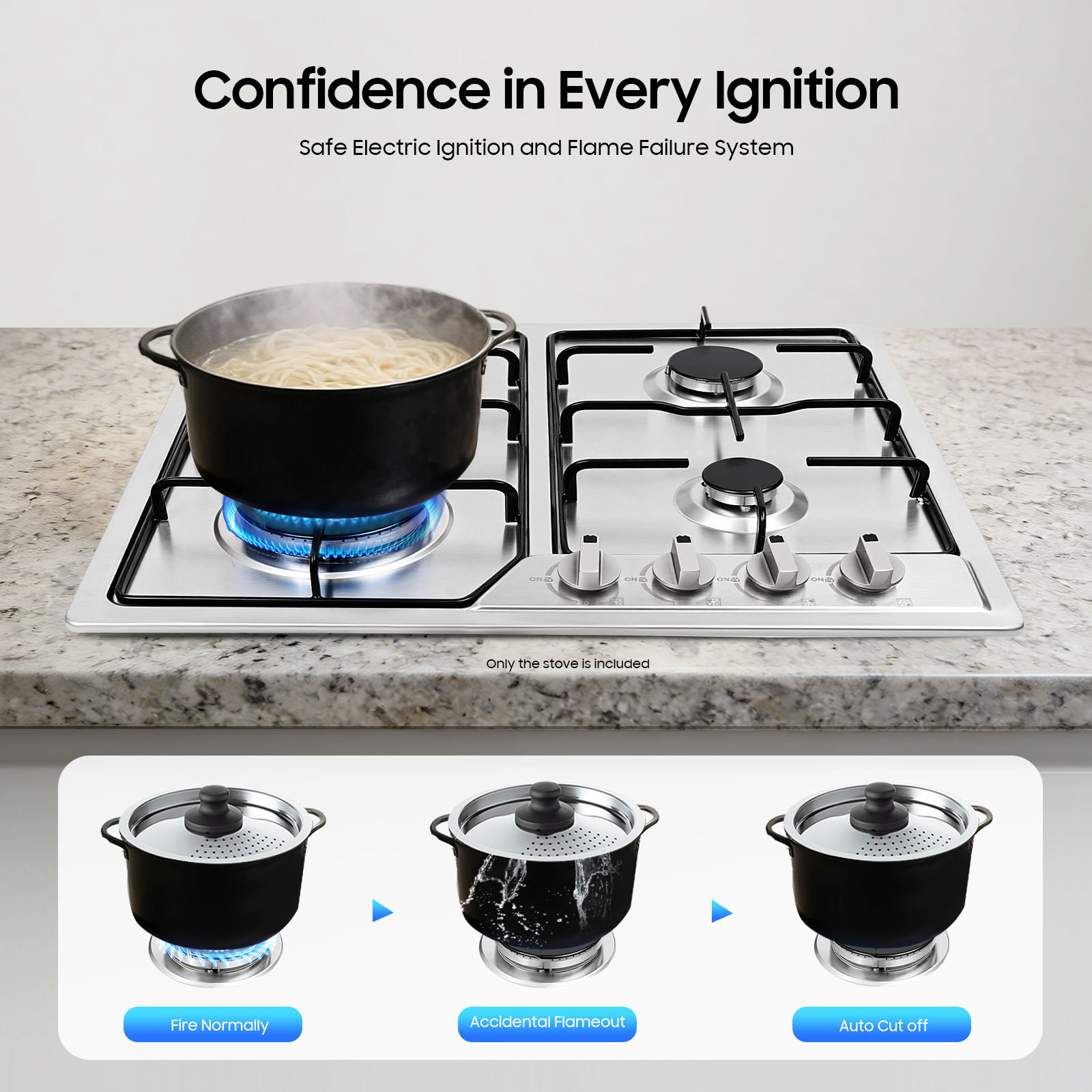 4 Head Eye Stove Gas Stove 58* - Commercial Kitchen Stove 리뷰 및 가격