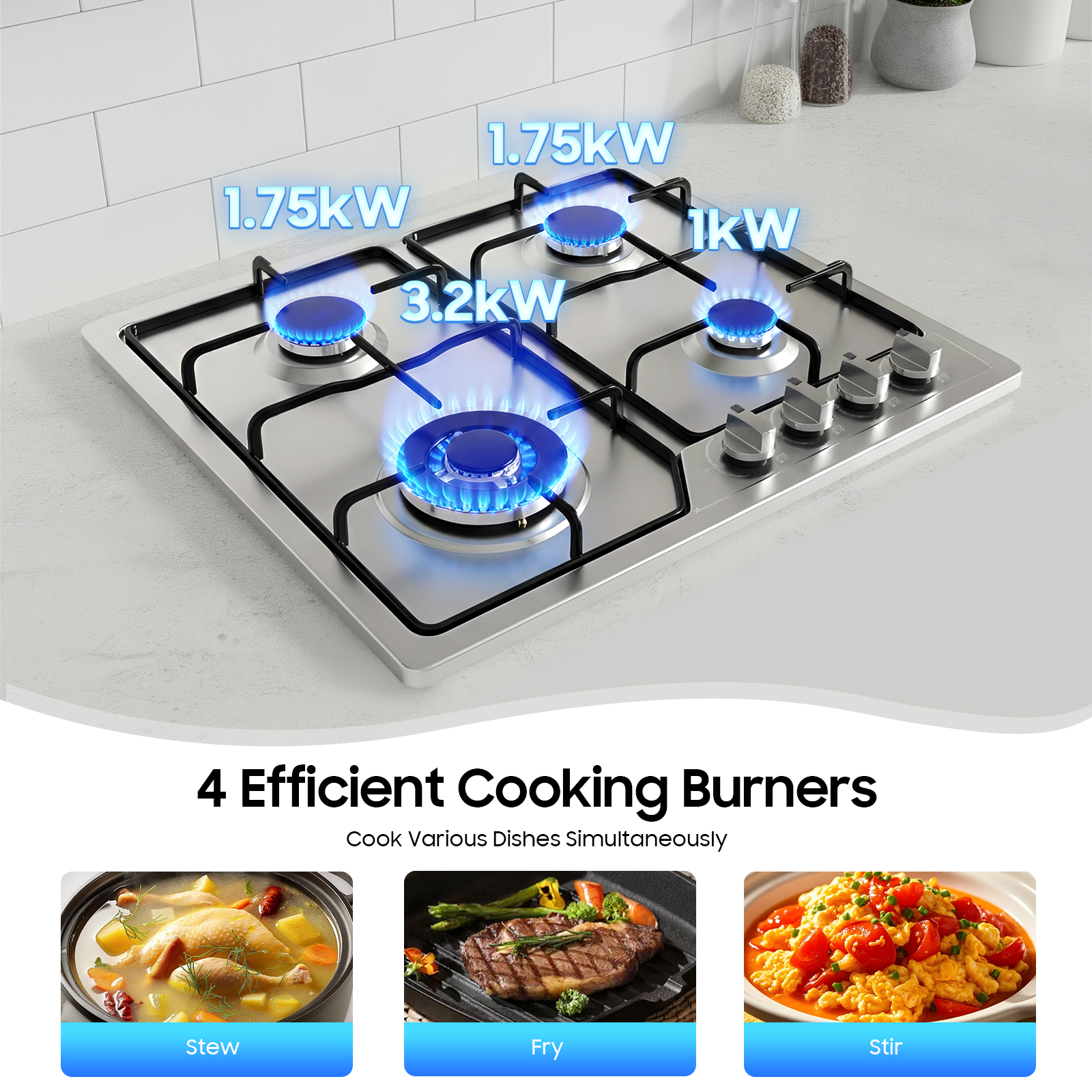 4 Head Eye Stove Gas Stove 58* - Commercial Kitchen Stove 리뷰 및 가격