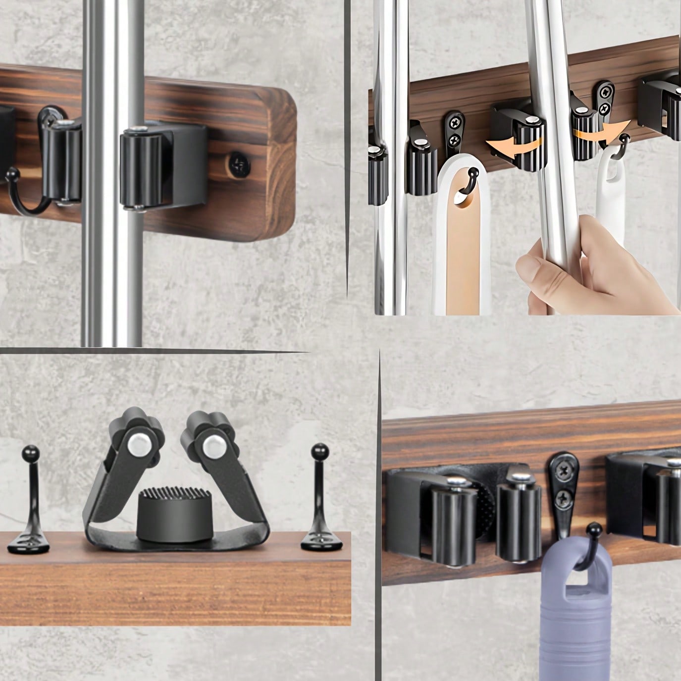 Mop Broom Holder Heavy Duty St - Commercial Kitchen Door 리뷰 및 가격