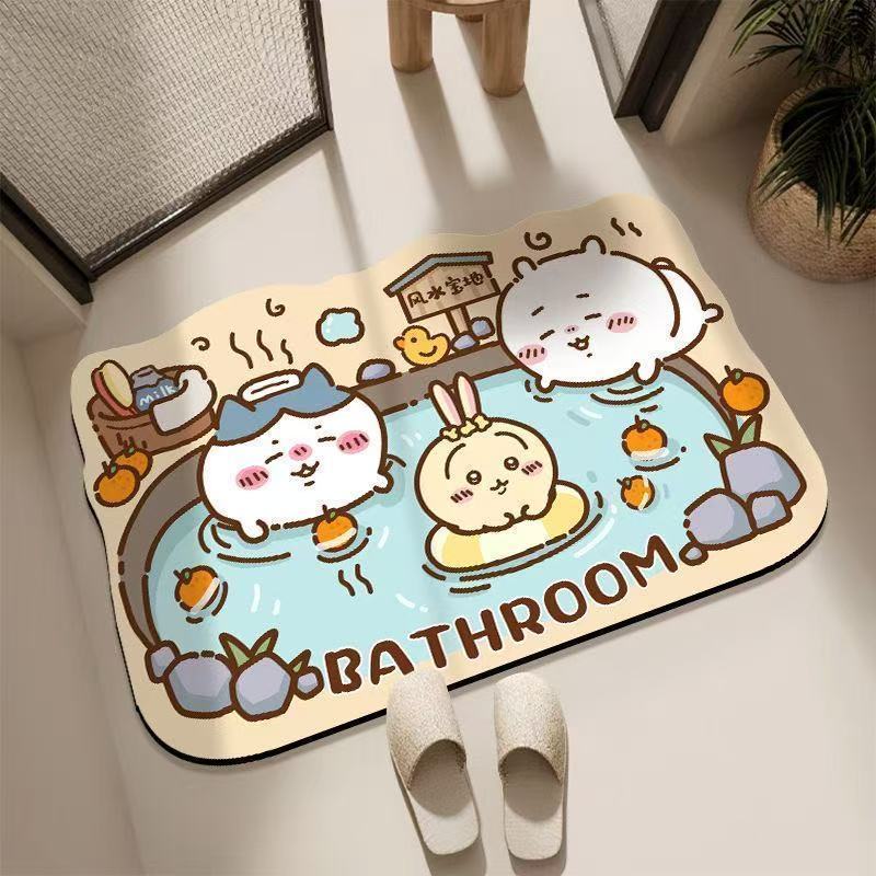 Chiikawa Floor Mat Quick-dryin - Commercial Kitchen Items 리뷰 및 가격