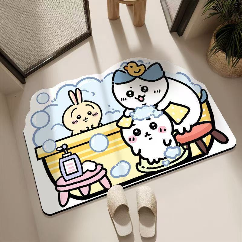 Chiikawa Floor Mat Quick-dryin - Commercial Kitchen Items 리뷰 및 가격