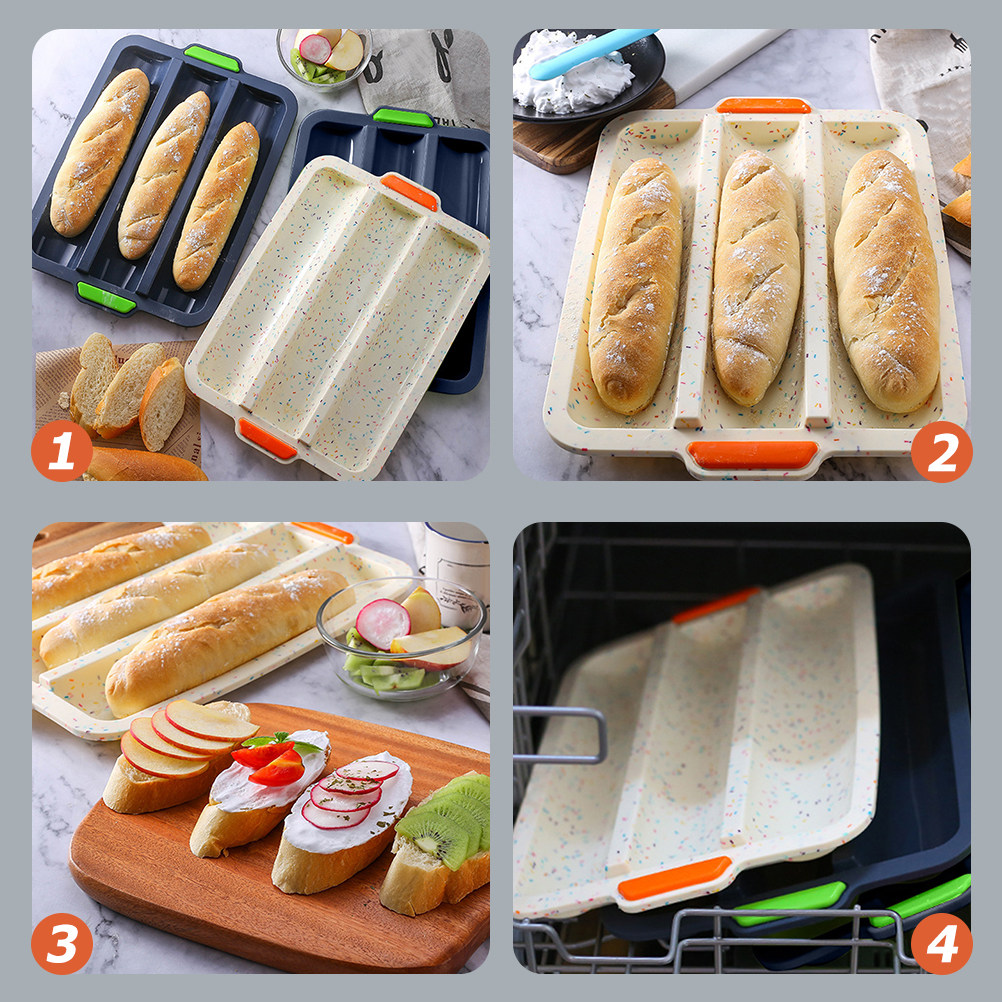 Silicone French Bread Pan Thre - Commercial Kitchen At Home 리뷰 및 가격