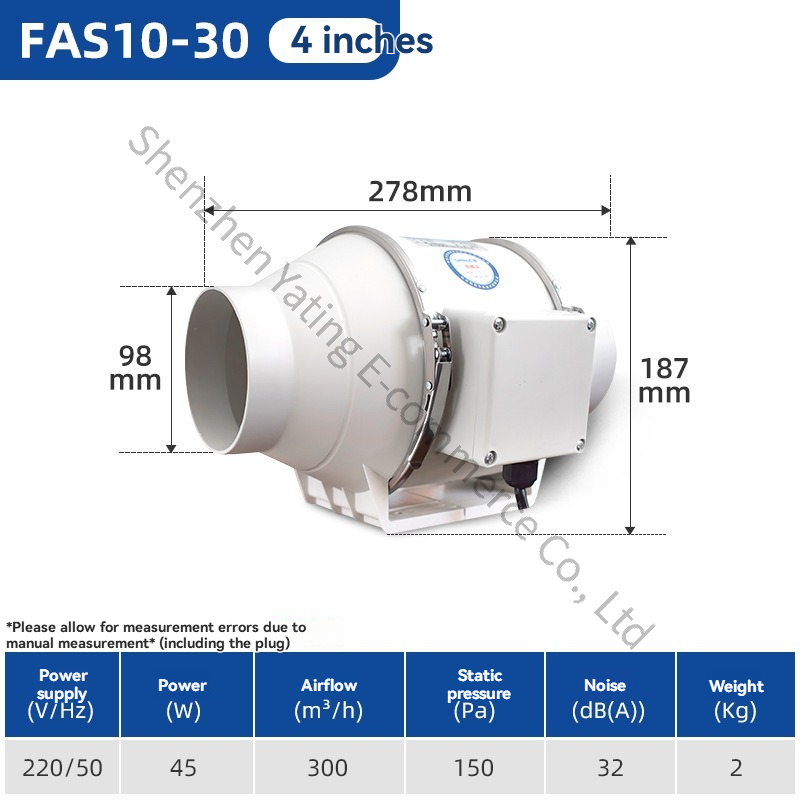4inch Commercial Exhaust Fan P - Commercial Kitchen Exhaust Fan 리뷰 및 가격