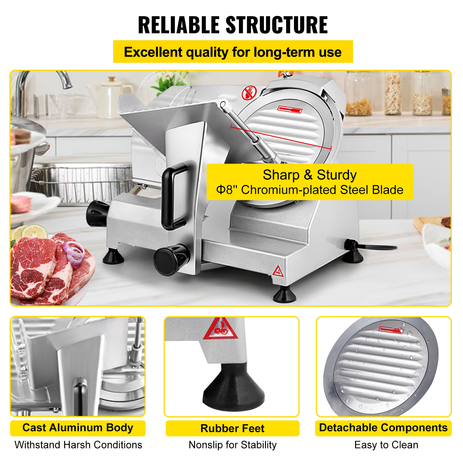 SucceBuy Meat Slicer 8/10inch  - Meat Slicer Machine 리뷰 및 가격