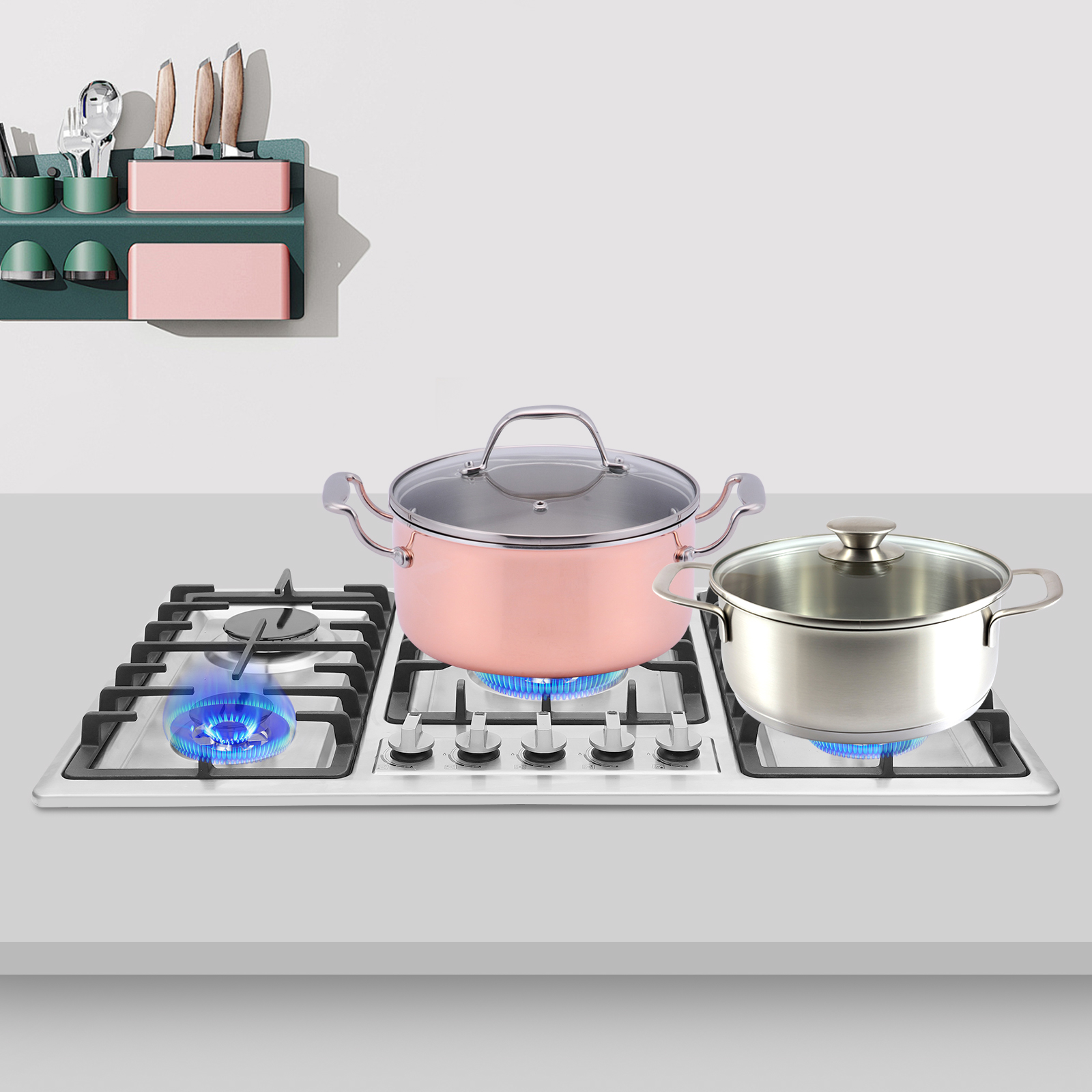 5 Burner Stainless Steel Gas S - Commercial Kitchen Stove 리뷰 및 가격