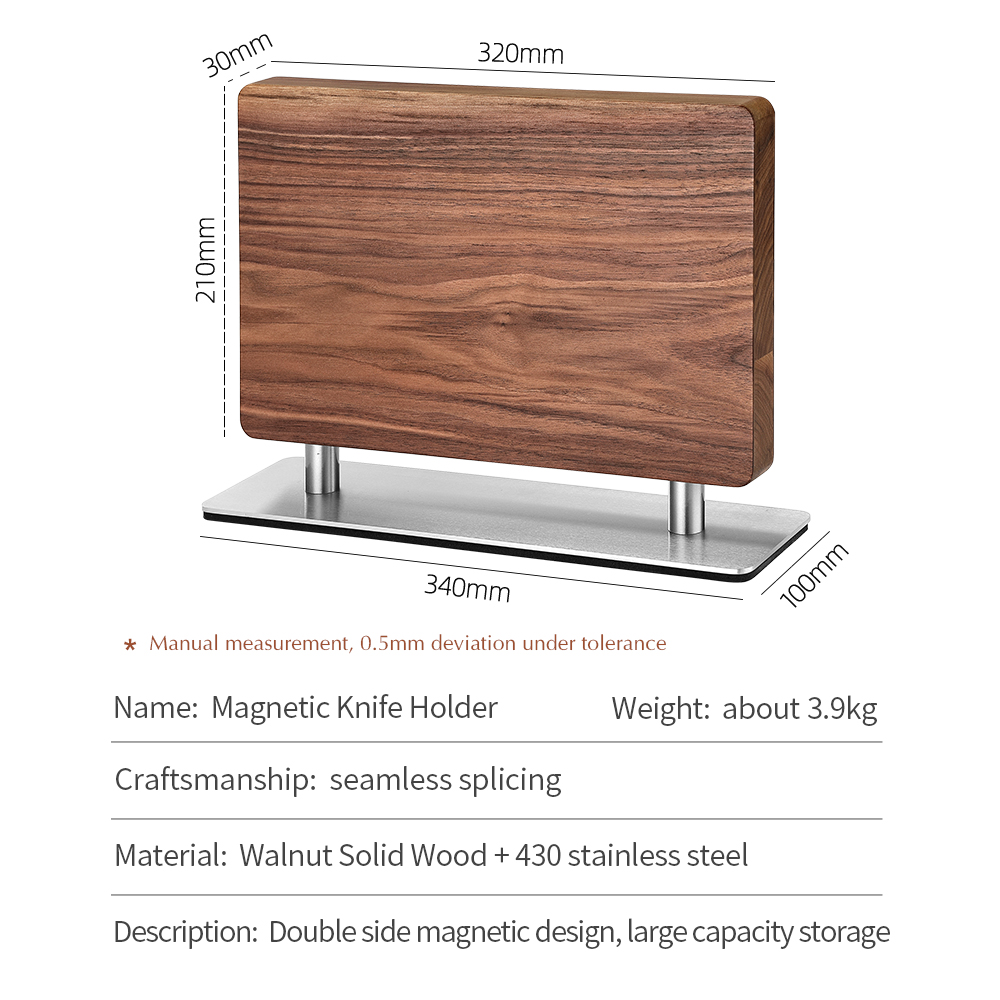 XINZUO Walnut Solid Wood+430 S - Commercial Kitchen Knife Holder 리뷰 및 가격
