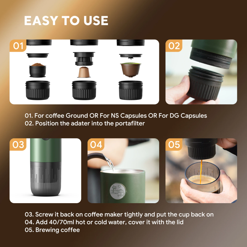 Portable Espresso Machine 3-in - Commercial Espresso Machine 리뷰 및 가격