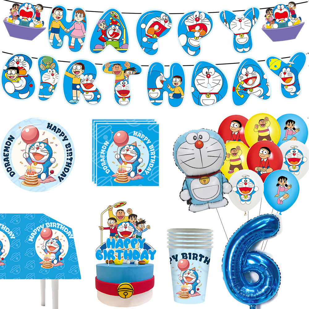 Cartoon Doraemon Birthday Deco - Commercial Kitchen Items 리뷰 및 가격