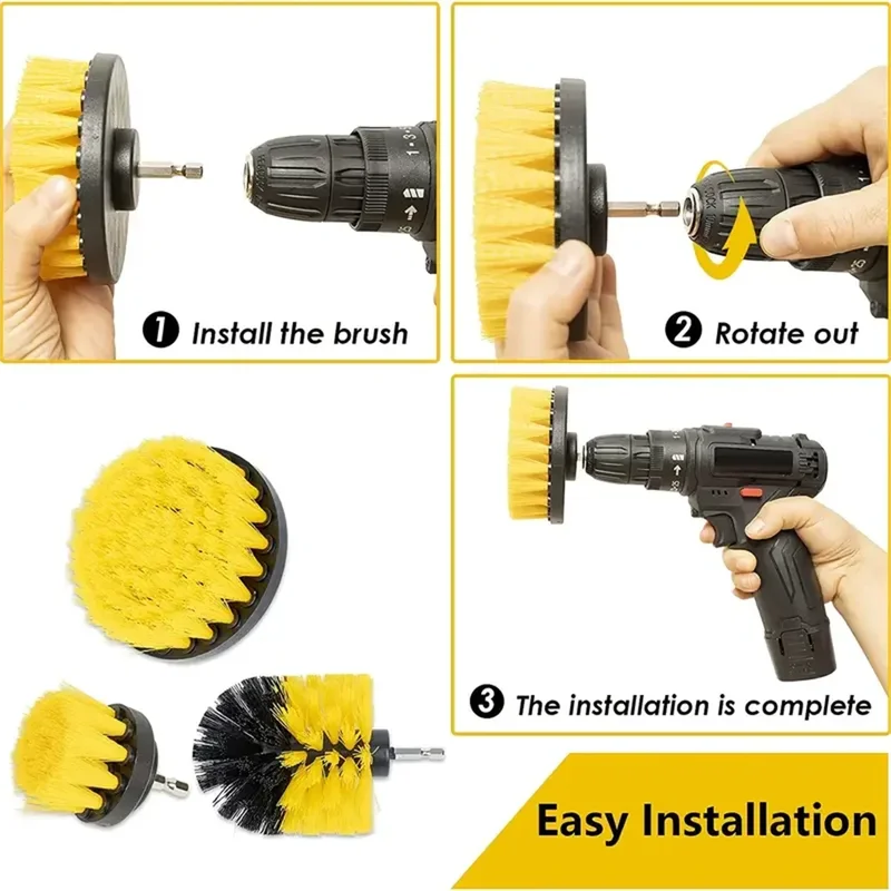 3 pcs/set drill brush set powe - Commercial Kitchen Cleaning 리뷰 및 가격