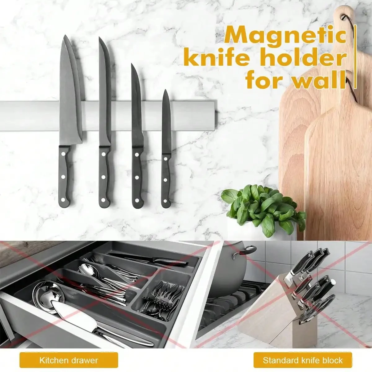 Leeseph Magnetic Knife Holder  - Commercial Kitchen Knife Holder 리뷰 및 가격