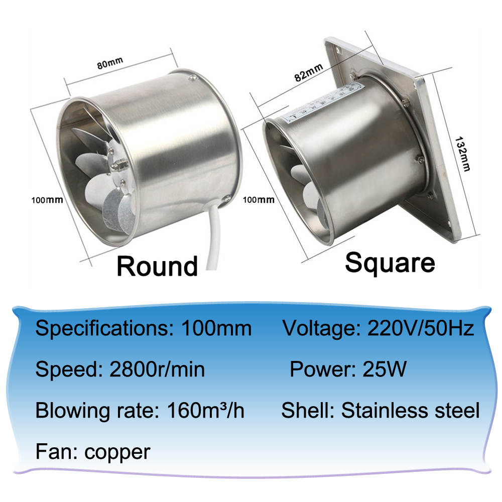 4 Inch Pipe Stainless Steel Ex - Commercial Kitchen Exhaust Fan 리뷰 및 가격