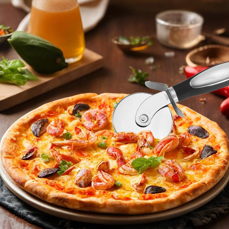 Stainless Steel Pizza Cutter W - Commercial Kitchen Cleaning 리뷰 및 가격