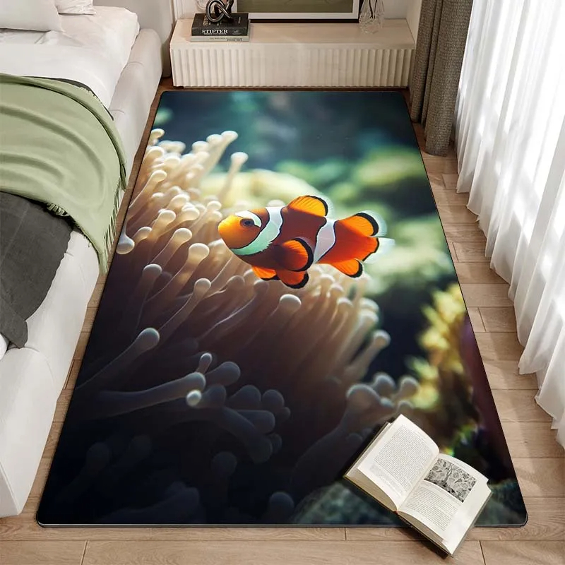 Clownfish Pattern Area Rug Oce - Commercial Kitchen Door 리뷰 및 가격